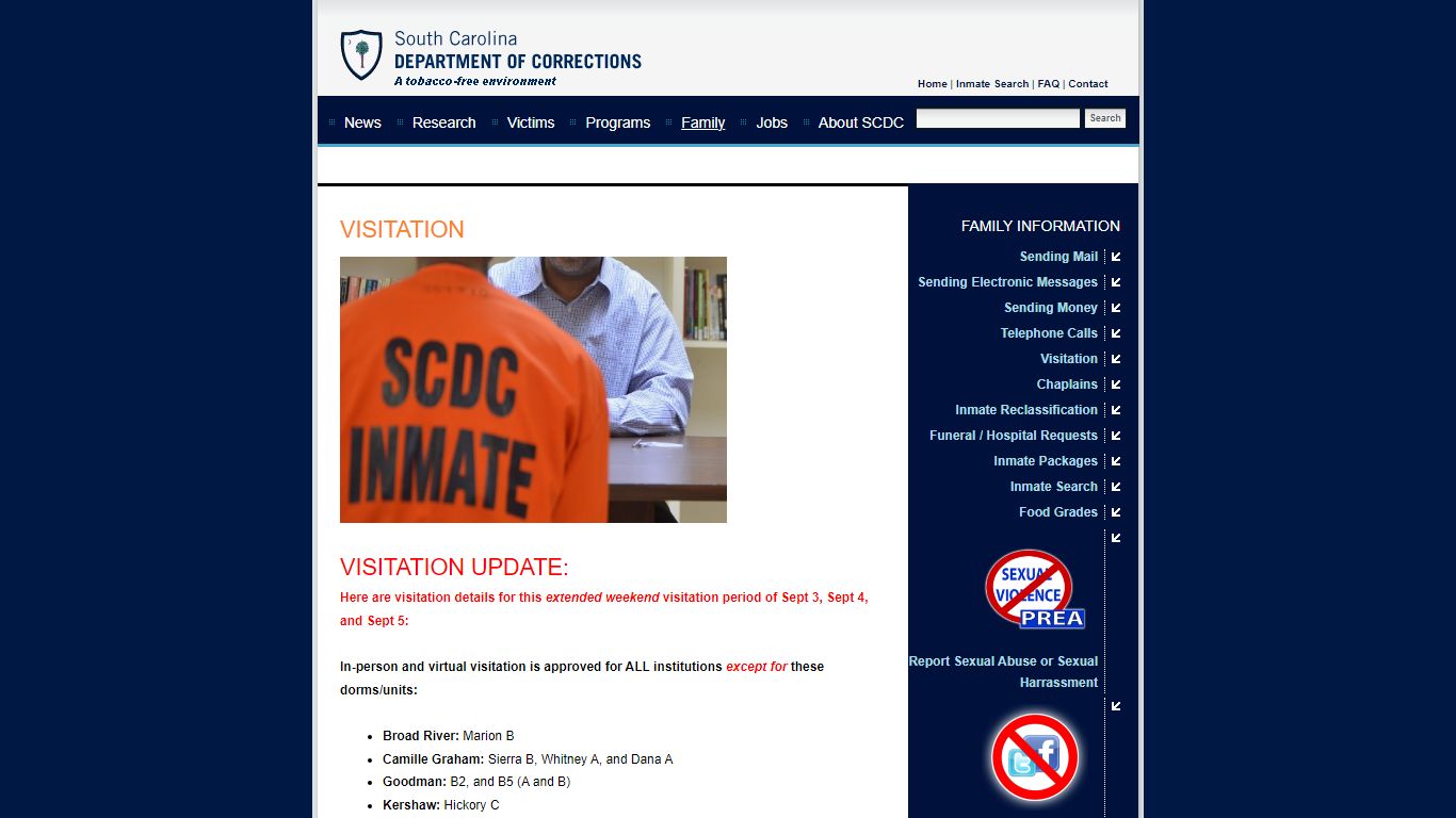 SCDC | South Carolina Department of Corrections